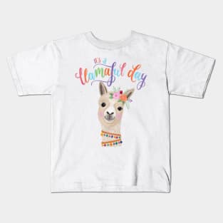 Llama lady Kids T-Shirt